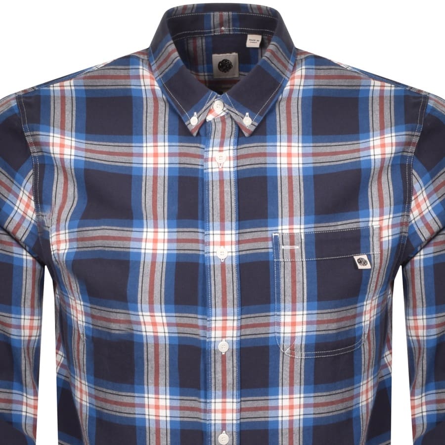 Alternative Image for ProductPretty Green Check Shirt Navy2